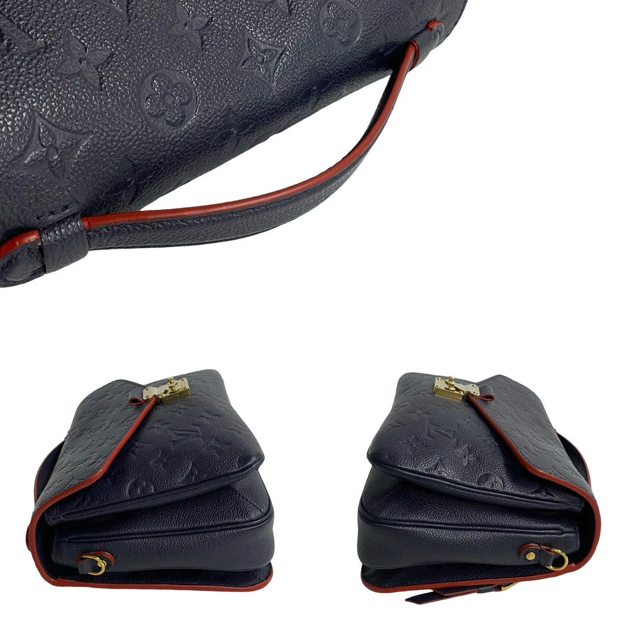 LOUIS VUITTON Shoulder Bag Monogram Ann Platt Navy Monogram Ann Platt Pochette Metis MM