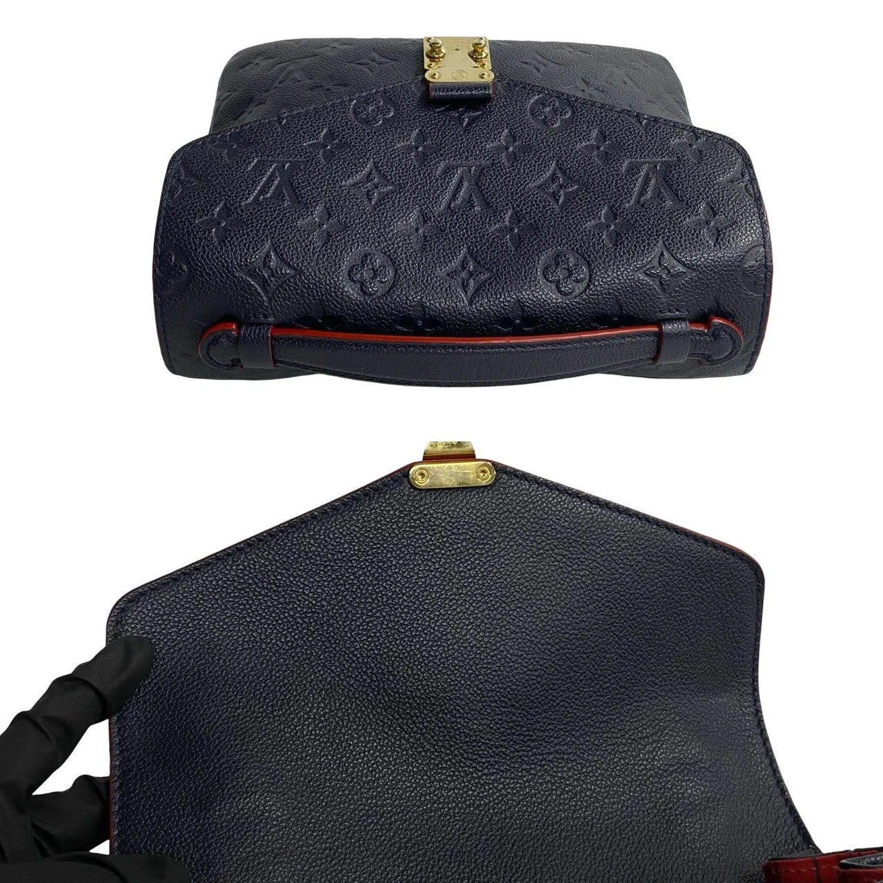 LOUIS VUITTON Shoulder Bag Monogram Ann Platt Navy Monogram Ann Platt Pochette Metis MM