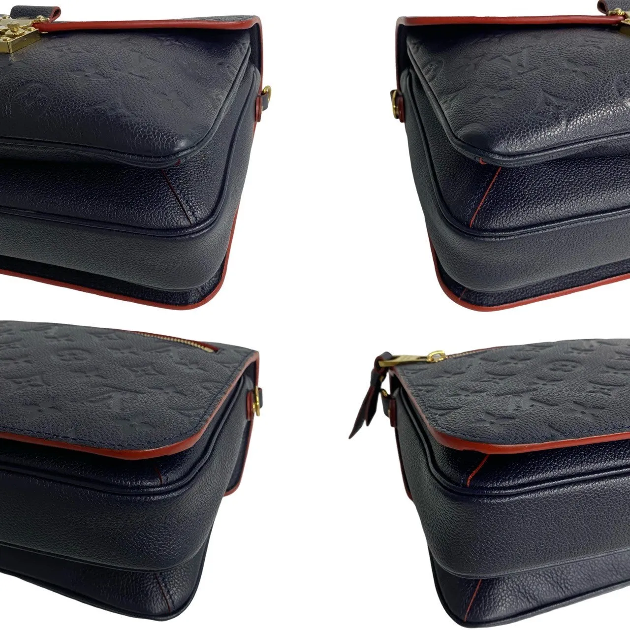 LOUIS VUITTON Shoulder Bag Monogram Ann Platt Navy Monogram Ann Platt Pochette Metis MM
