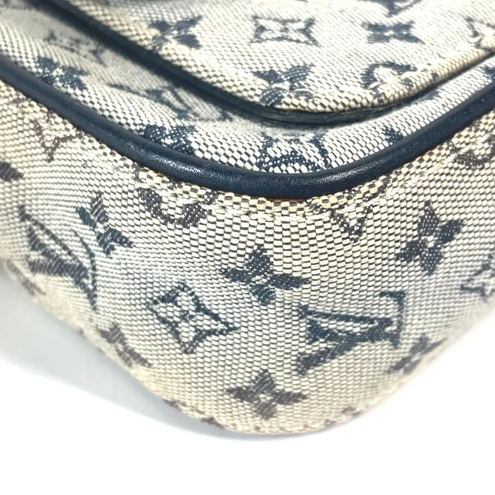 LOUIS VUITTON Shoulder Bag N41127 Damier Jean Canvas Navy Damier Jean Petite message mens Used
