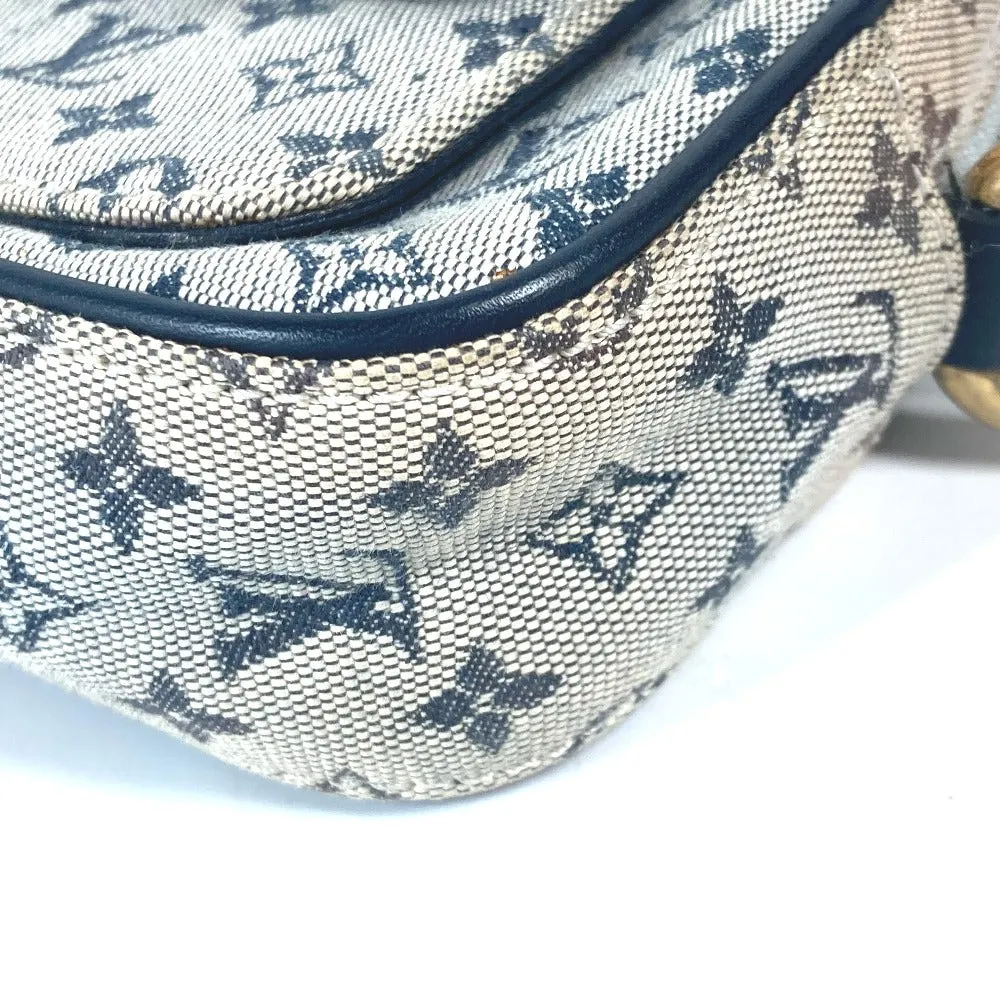 LOUIS VUITTON Shoulder Bag N41127 Damier Jean Canvas Navy Damier Jean Petite message mens Used