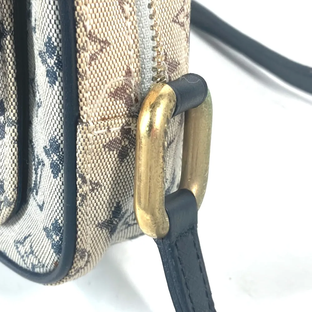 LOUIS VUITTON Shoulder Bag N41127 Damier Jean Canvas Navy Damier Jean Petite message mens Used