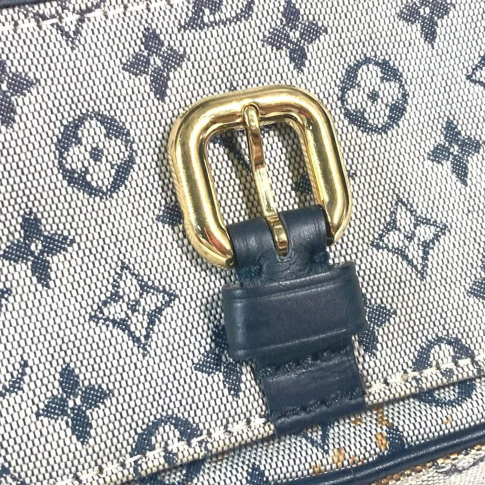 LOUIS VUITTON Shoulder Bag N41127 Damier Jean Canvas Navy Damier Jean Petite message mens Used
