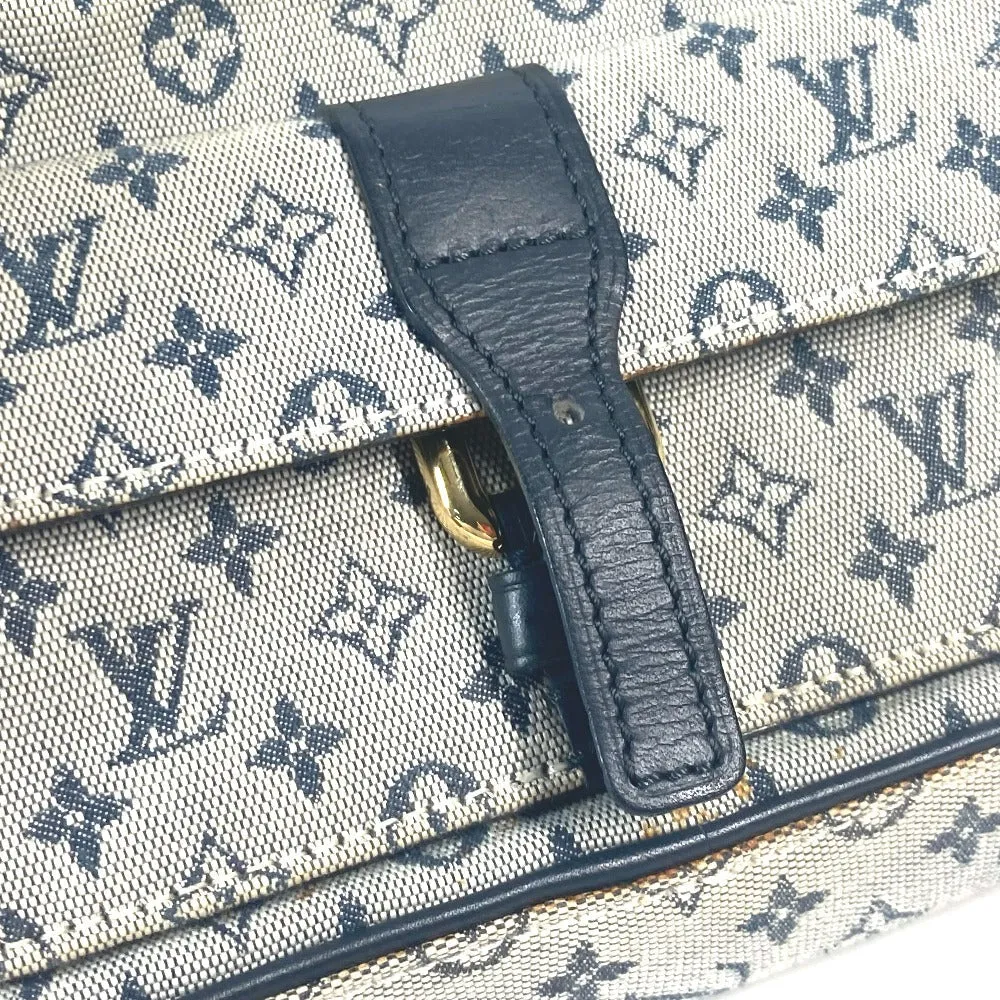 LOUIS VUITTON Shoulder Bag N41127 Damier Jean Canvas Navy Damier Jean Petite message mens Used