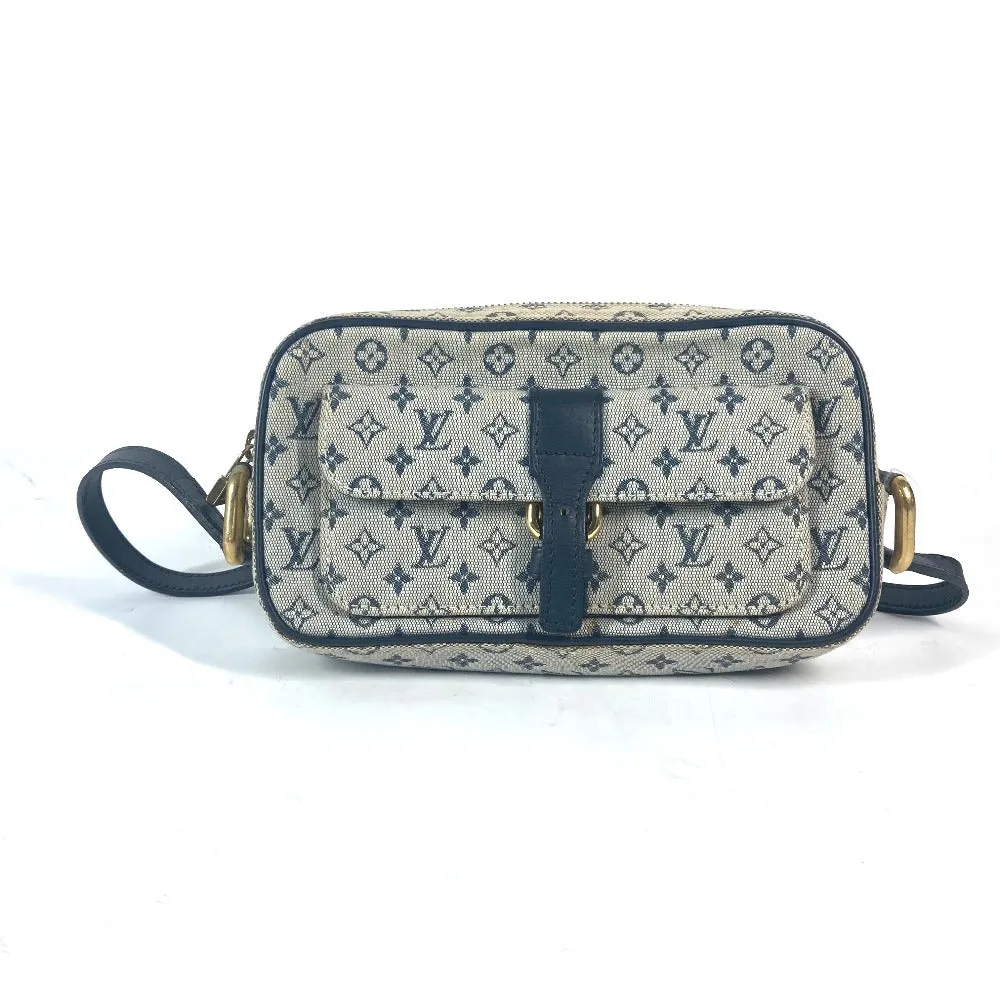 LOUIS VUITTON Shoulder Bag N41127 Damier Jean Canvas Navy Damier Jean Petite message mens Used