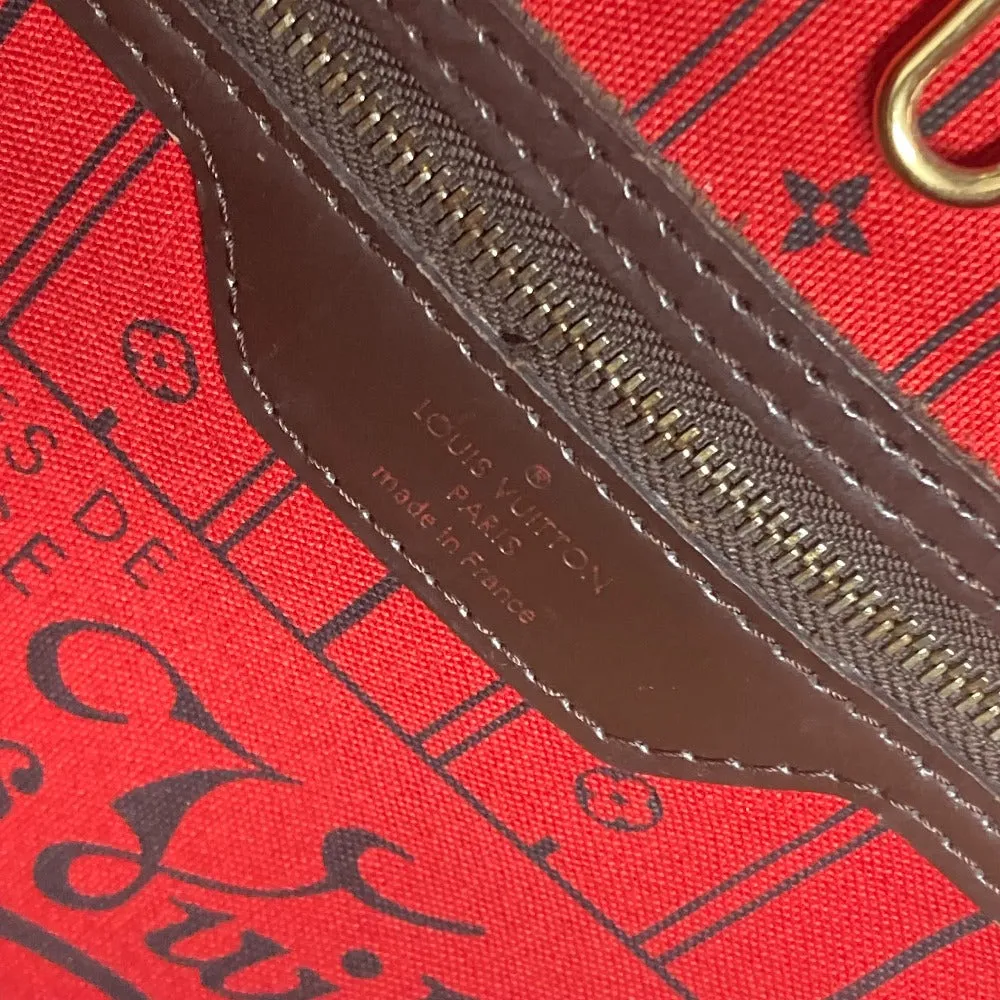 LOUIS VUITTON Shoulder Bag N51105 Damier canvas Brown Shoulder bag Tote Bag Damier Neverfull MM Women Used