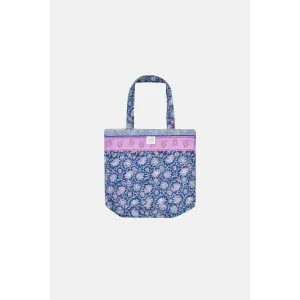 Louise Misha Tote Bag Beverly - Printed Duck Weave - Blue Capri Cove