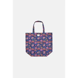 Louise Misha Tote Bag Beverly - Printed Duck Weave - Blue Dolce Flowers