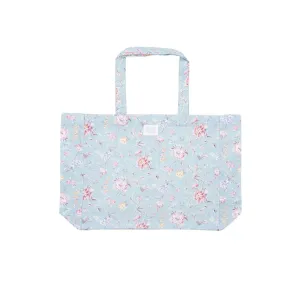 Louise Misha Tote Bag Beverly Printed Organic Cotton Canvas Blue