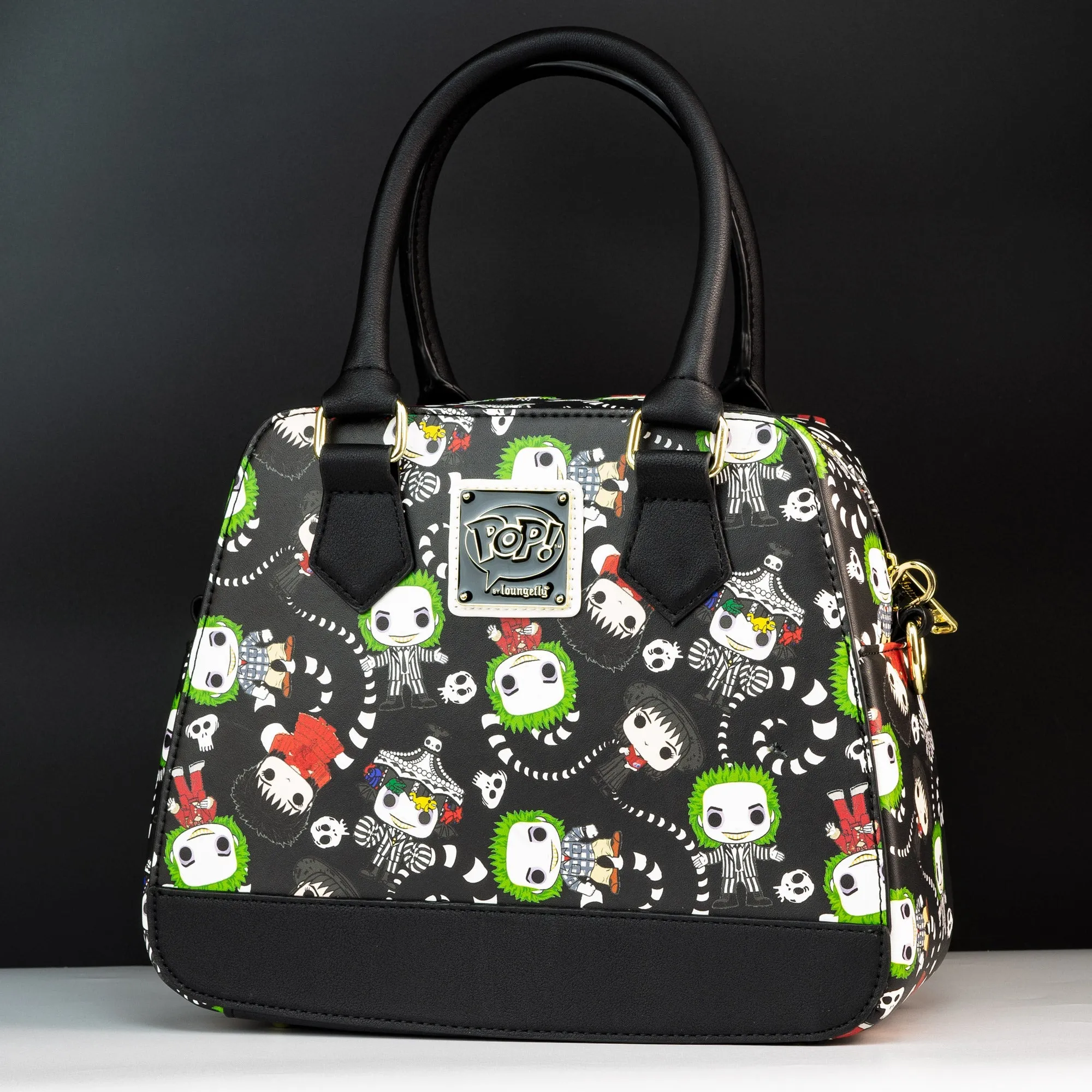 Loungefly x Beetlejuice All Over Print Crossbody Bag