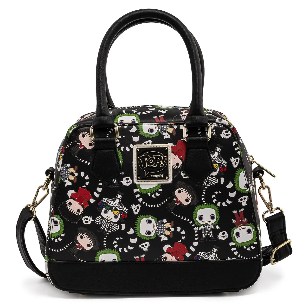 Loungefly x Beetlejuice All Over Print Crossbody Bag