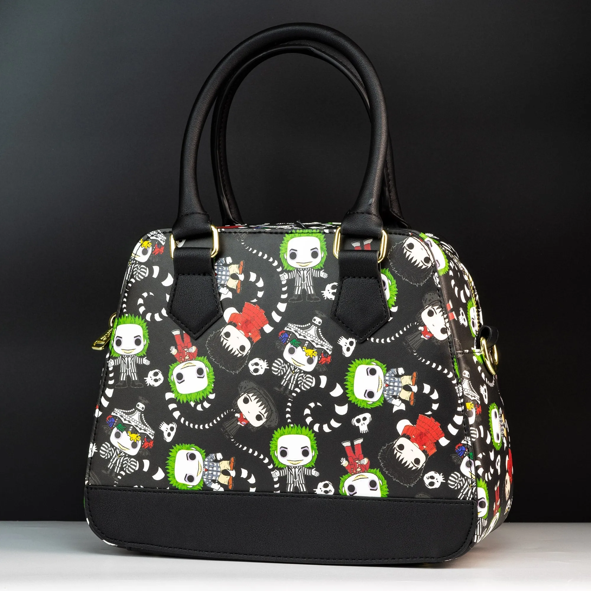 Loungefly x Beetlejuice All Over Print Crossbody Bag