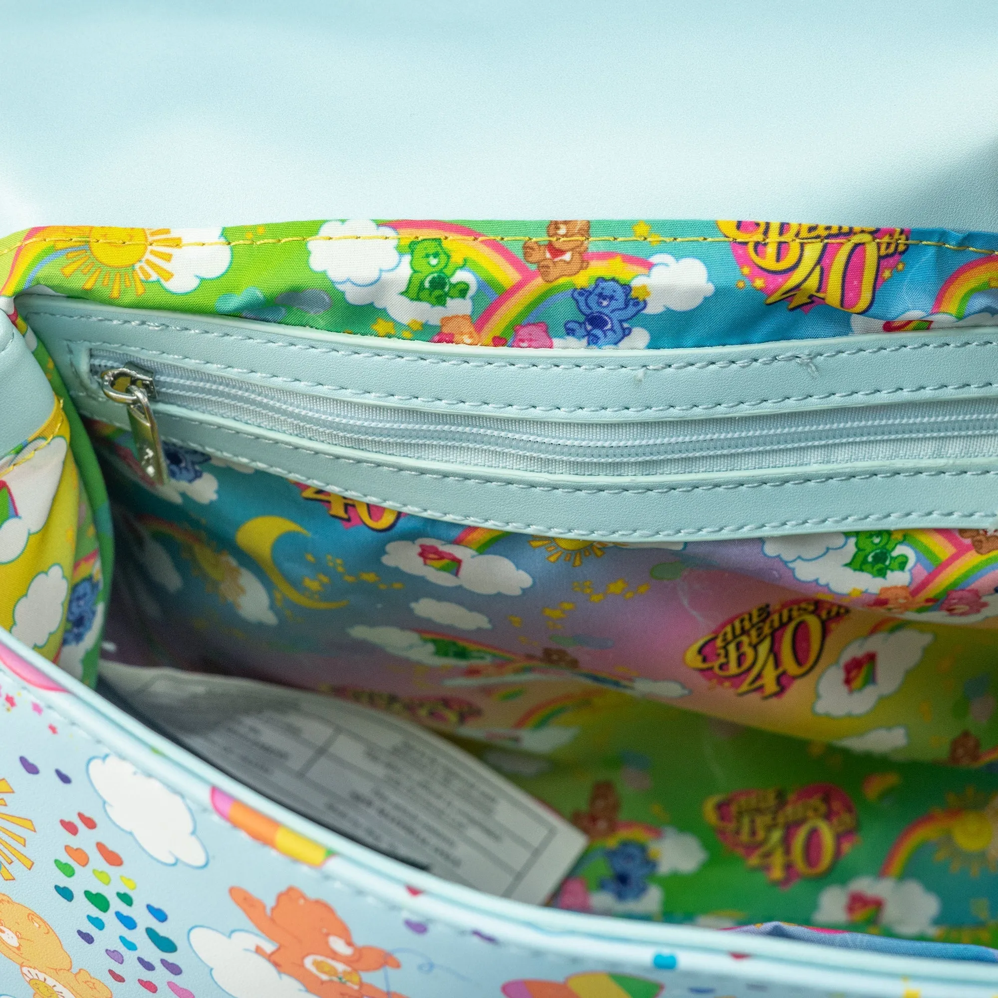 Loungefly x Care Bears All Over Print Rainbow Handle Crossbody Bag