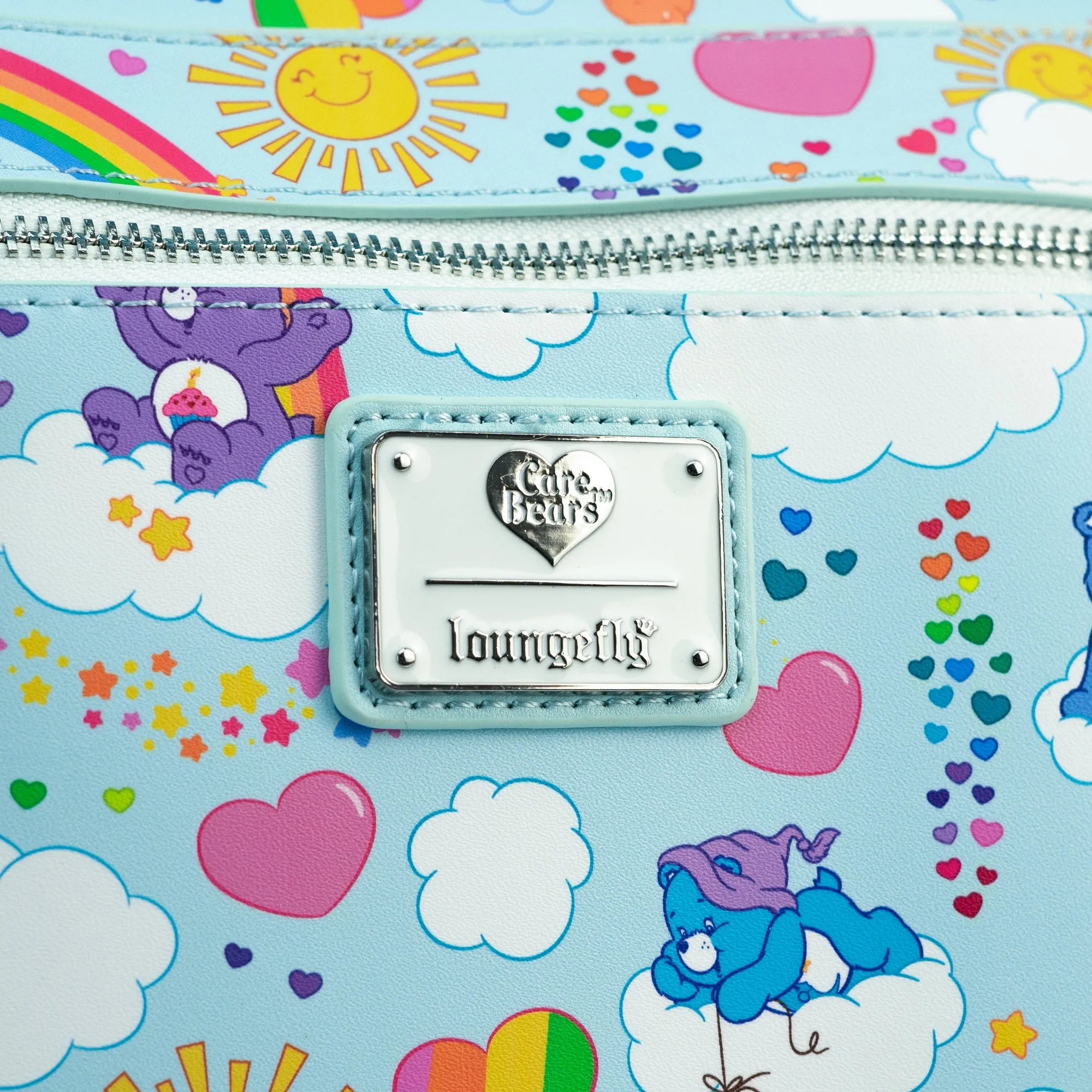 Loungefly x Care Bears All Over Print Rainbow Handle Crossbody Bag