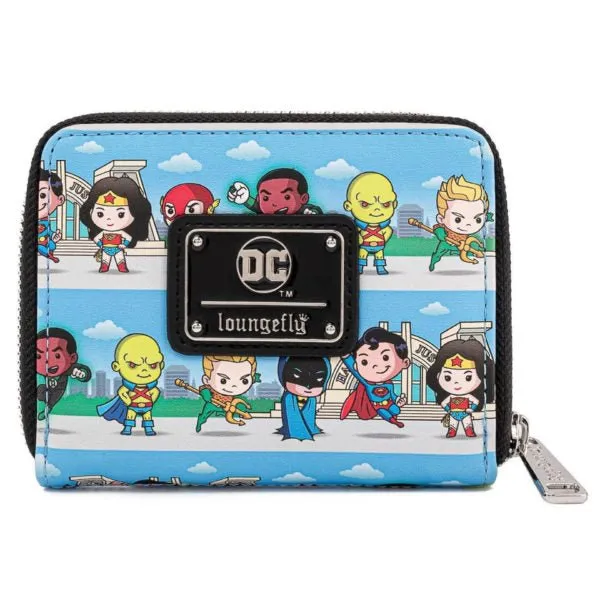 Loungefly x DC Comics Superheroes Chibi Line Up Purse