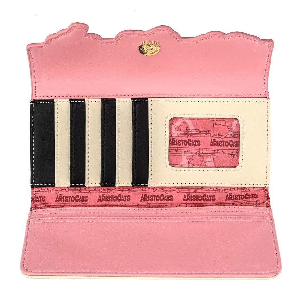 Loungefly x Disney Aristocats Piano Tri-Fold Purse