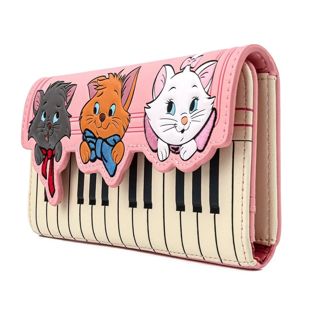 Loungefly x Disney Aristocats Piano Tri-Fold Purse
