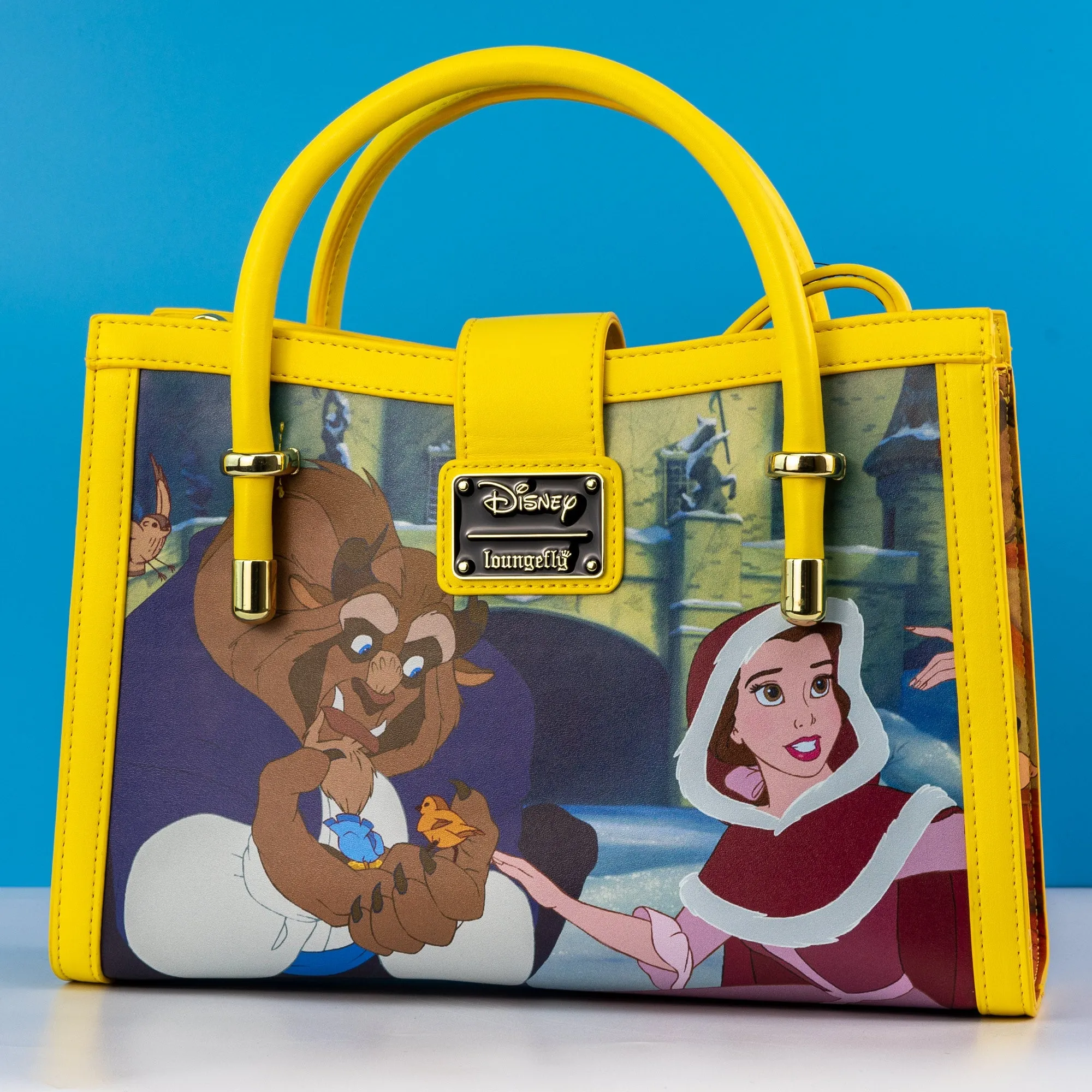 Loungefly x Disney Beauty and The Beast Scenes Crossbody Bag