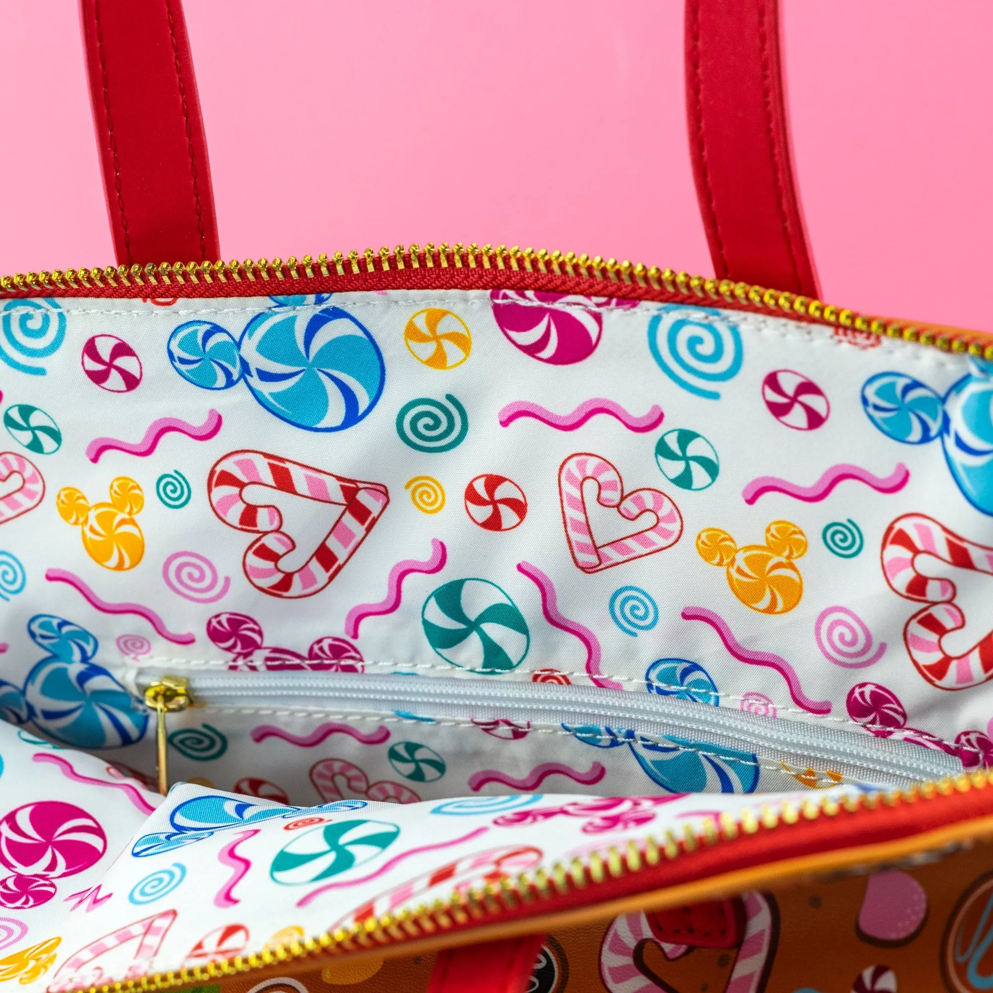 Loungefly x Disney Christmas Gingerbread All Over Print Crossbody Bag