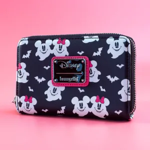 Loungefly x Disney Ghost Mickey and Minnie Glow in the Dark Print Wallet