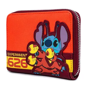 Loungefly X Disney Lilo and Stitch Experiment 626 Zip Around Purse