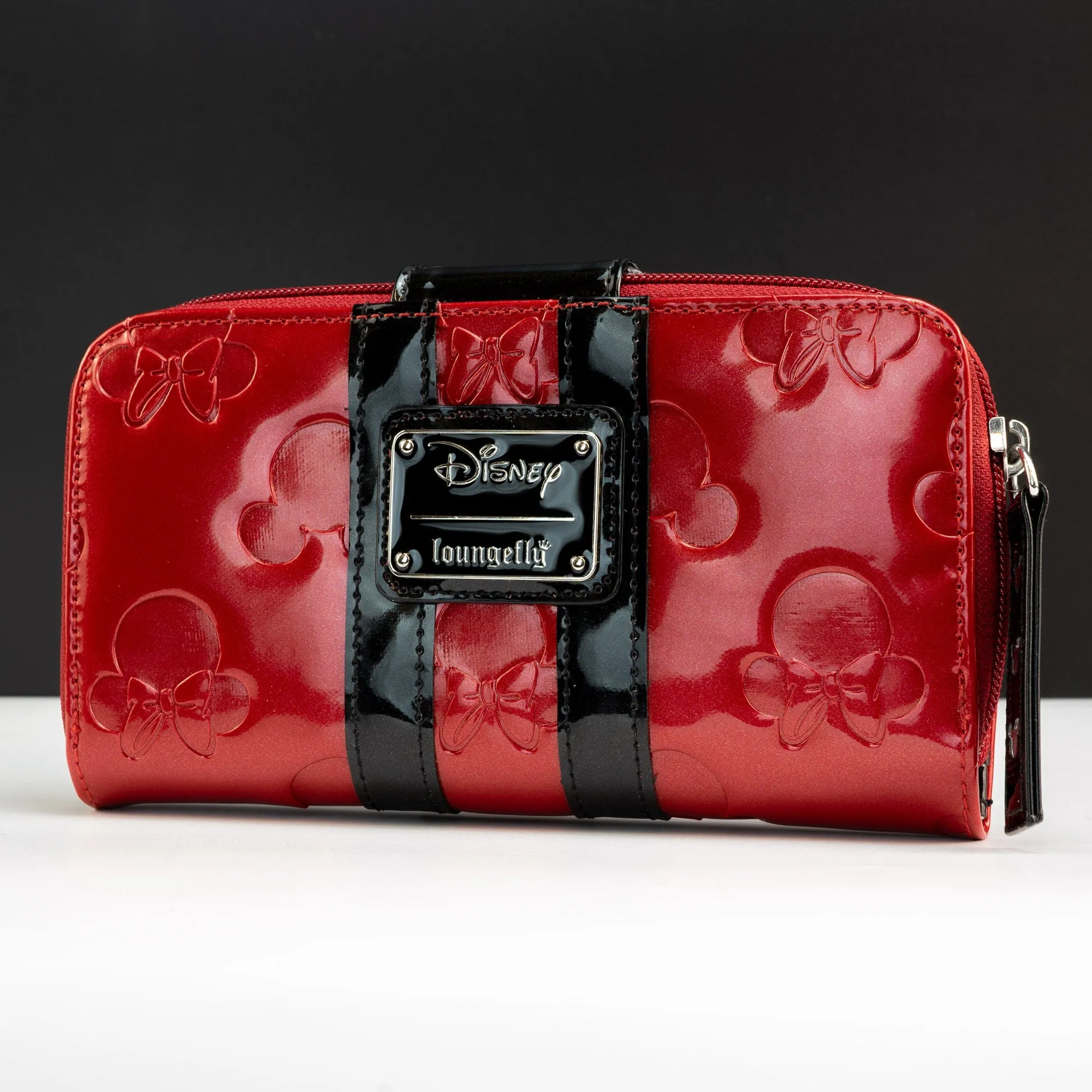 Loungefly x Disney Mickey and Minnie Mouse Red Silhouettes Wallet