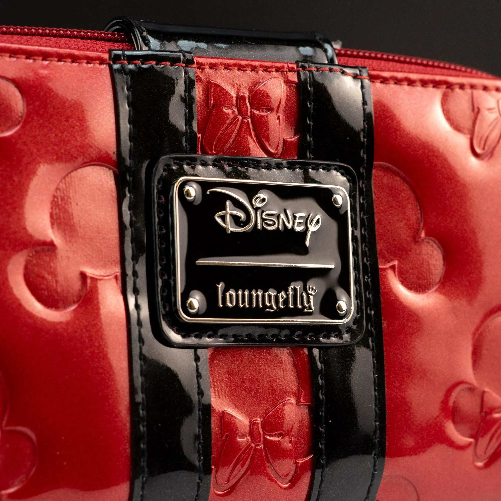 Loungefly x Disney Mickey and Minnie Mouse Red Silhouettes Wallet