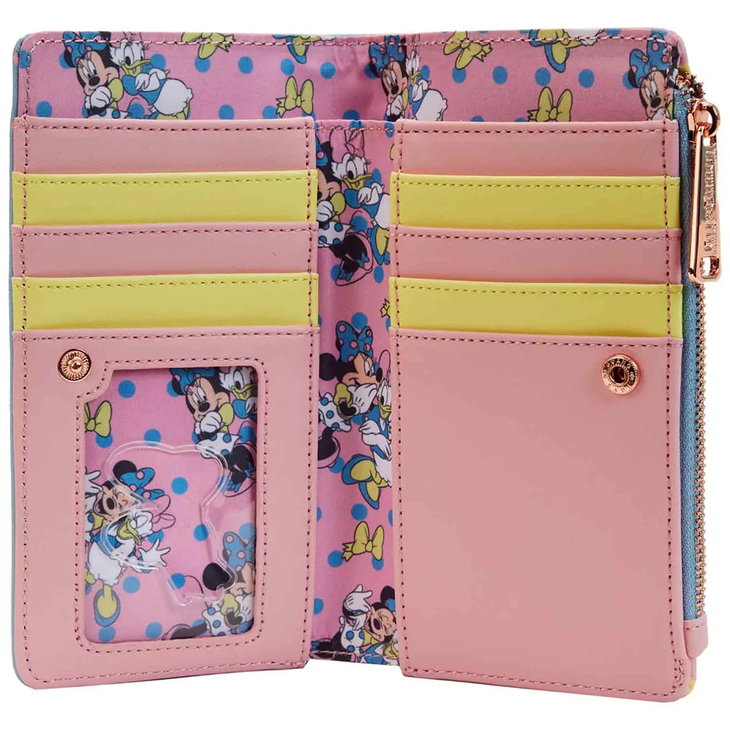 Loungefly x Disney Minnie and Daisy Pastel Polka Dot Purse