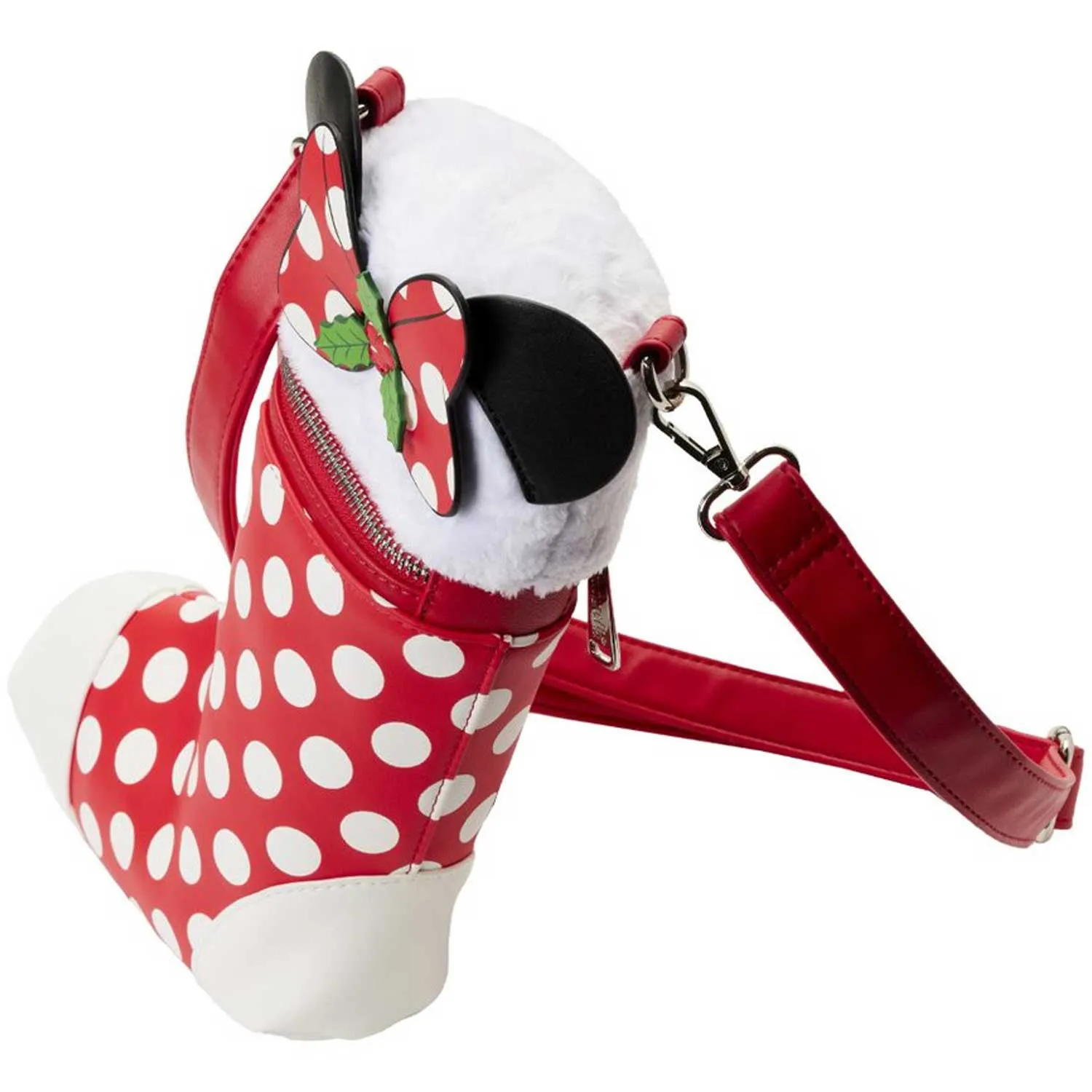 Loungefly x Disney Minnie Christmas Stocking Crossbody Bag