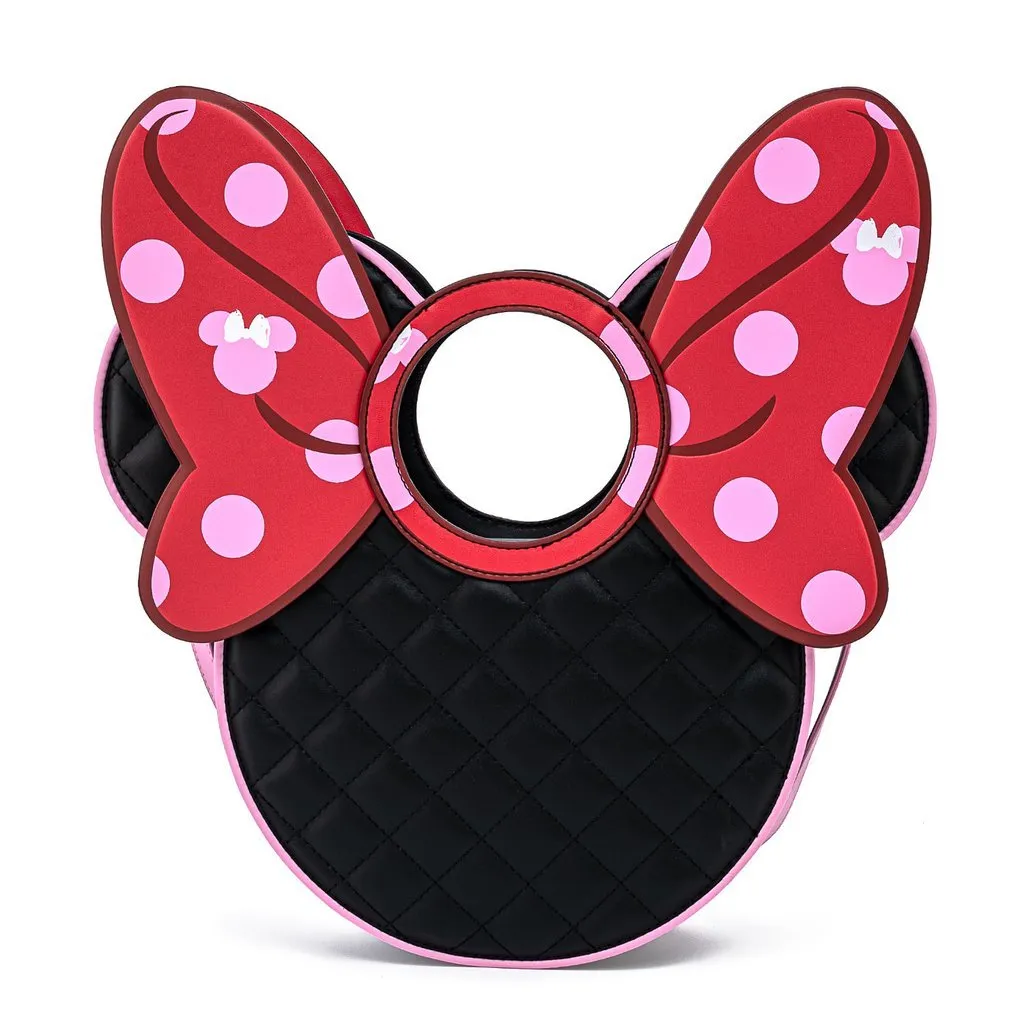 Loungefly x Disney Minnie Mouse Quilted Head Handbag