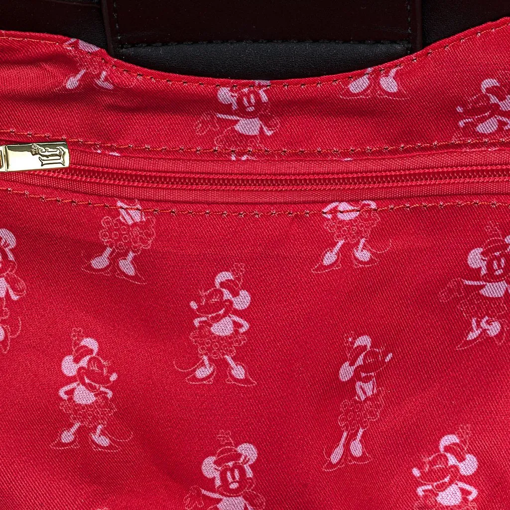Loungefly x Disney Minnie Mouse Quilted Head Handbag