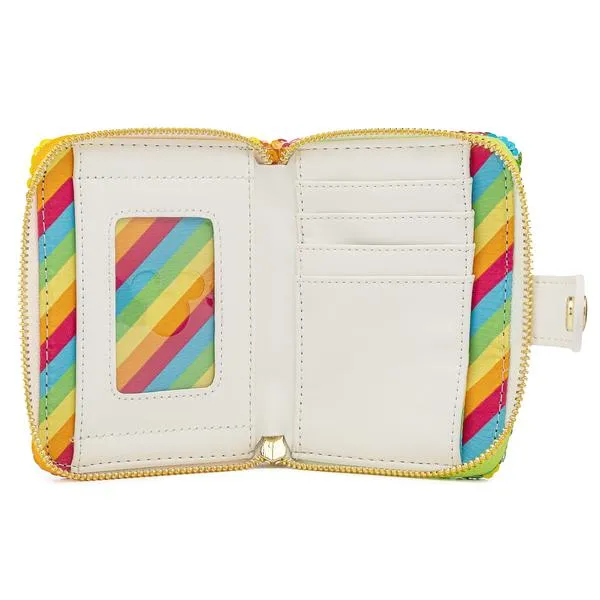 Loungefly x Disney Minnie Mouse Rainbow Sequin Purse