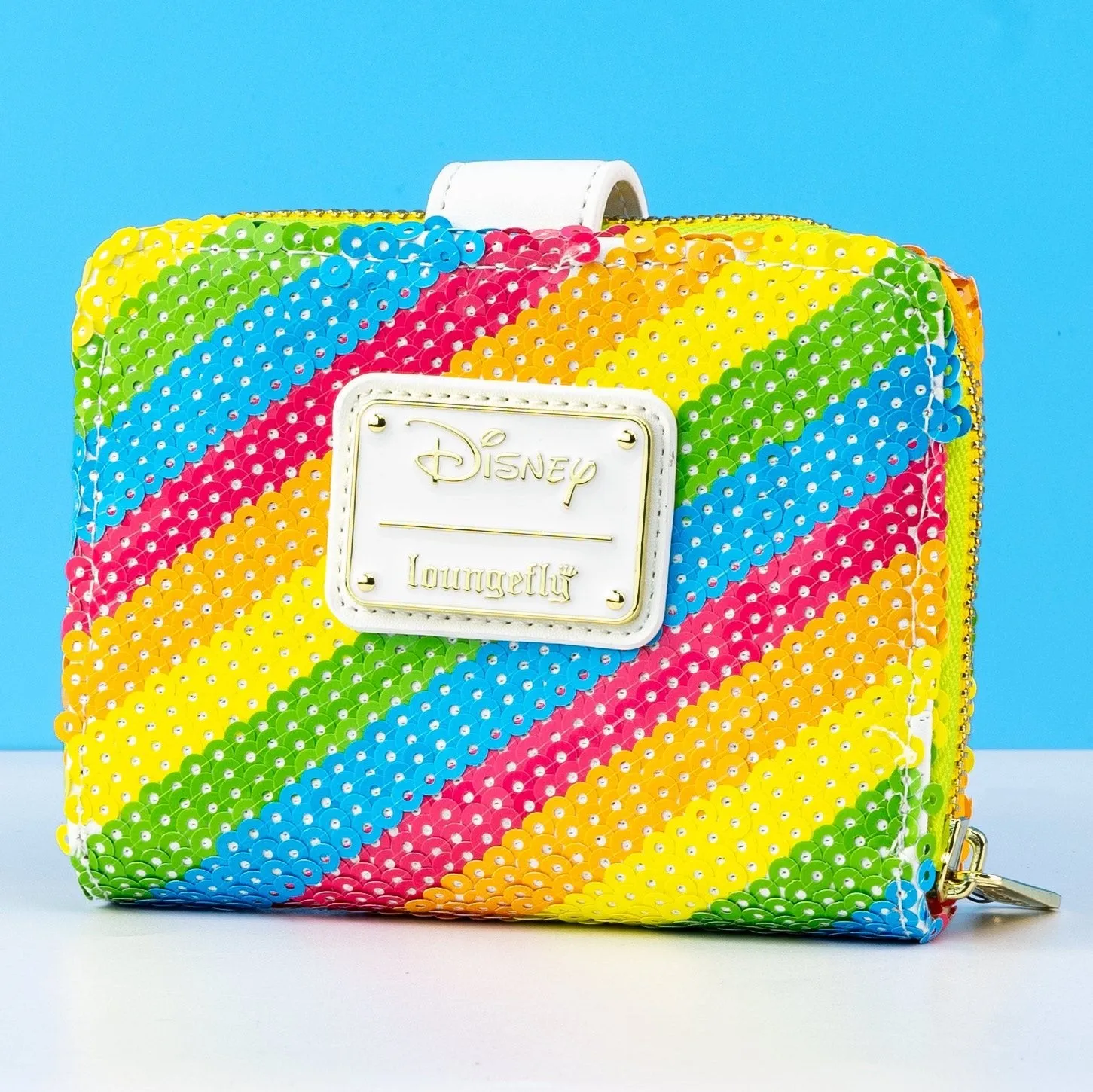 Loungefly x Disney Minnie Mouse Rainbow Sequin Purse