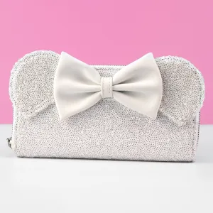 Loungefly x Disney Minnie Mouse Sequin Wedding Purse