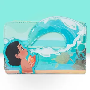 Loungefly x Disney Moana Ocean Waves Zip Around Wallet