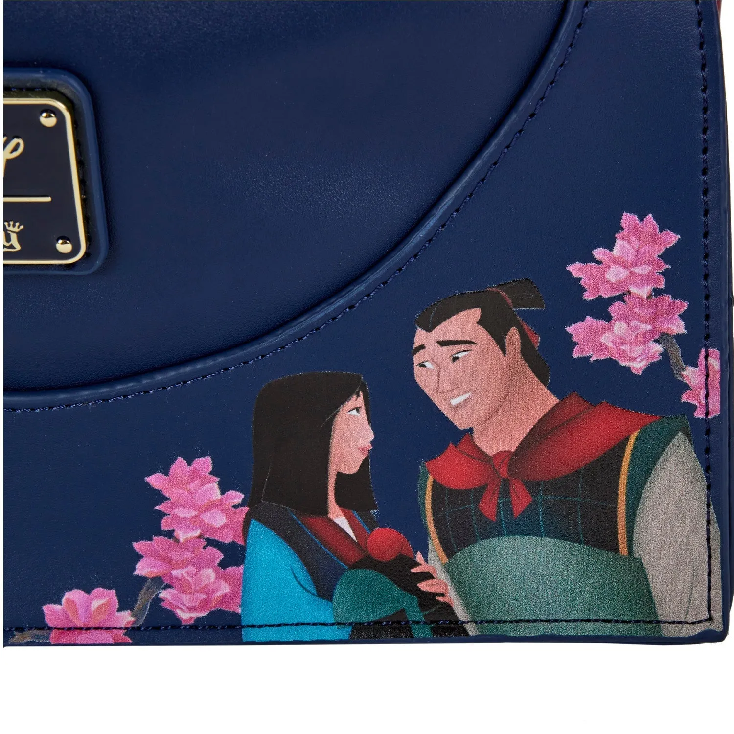 Loungefly x Disney Mulan Castle Cinch Sack Crossbody Bag