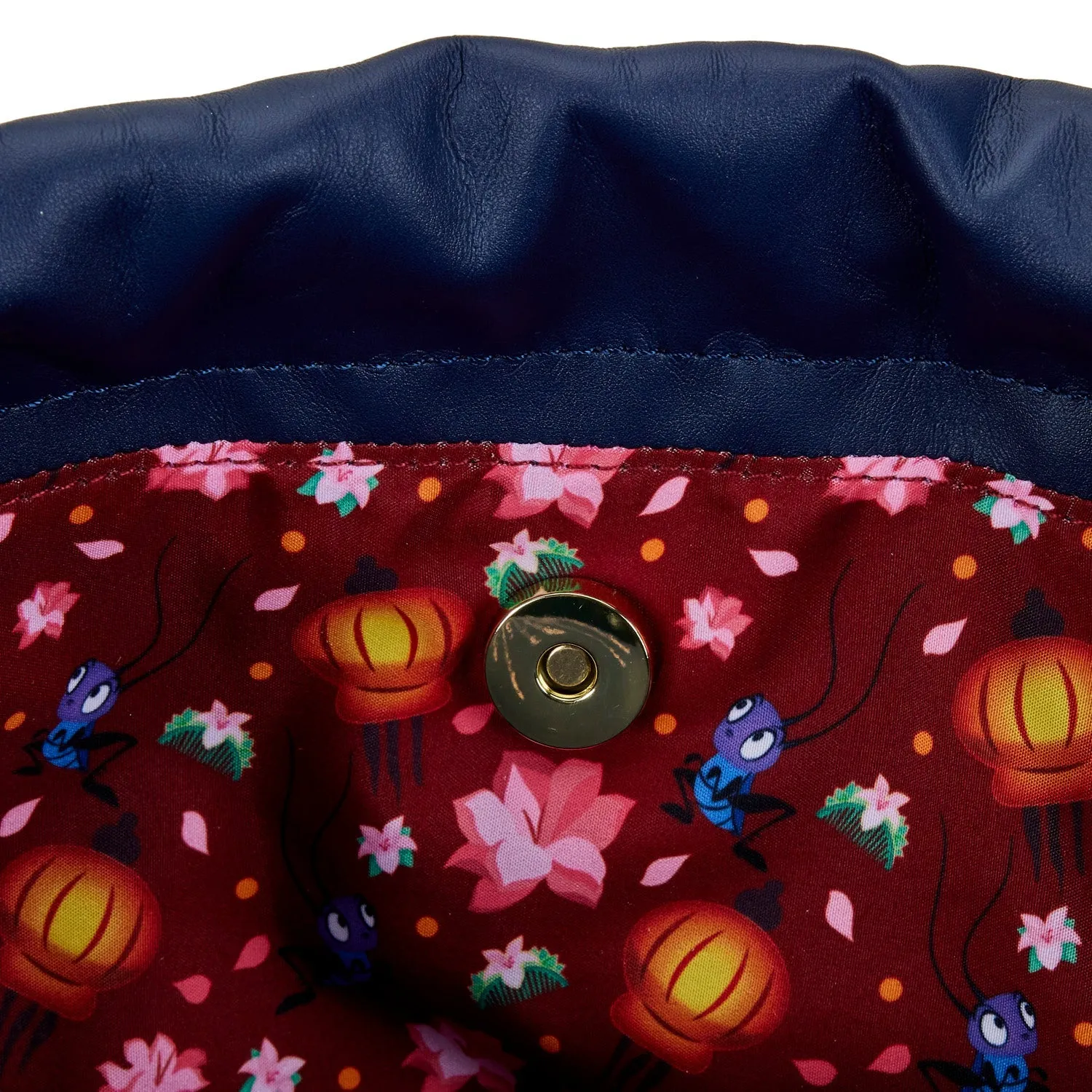 Loungefly x Disney Mulan Castle Cinch Sack Crossbody Bag