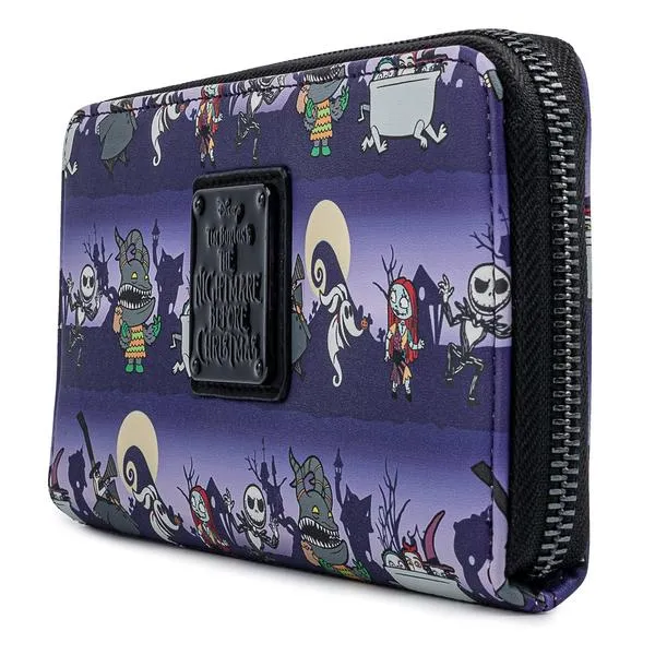 Loungefly x Disney Nightmare Before Christmas All Over Print Purse