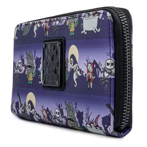 Loungefly x Disney Nightmare Before Christmas All Over Print Purse