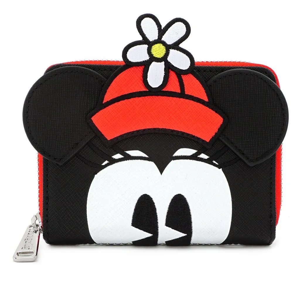 Loungefly x Disney Positively Minnie Polka Dot Zip Around Purse