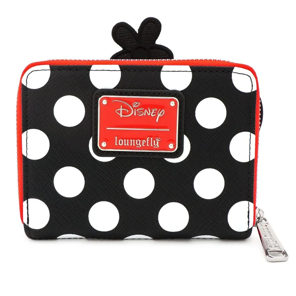 Loungefly x Disney Positively Minnie Polka Dot Zip Around Purse