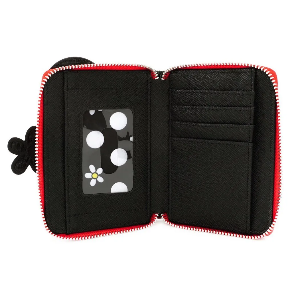Loungefly x Disney Positively Minnie Polka Dot Zip Around Purse