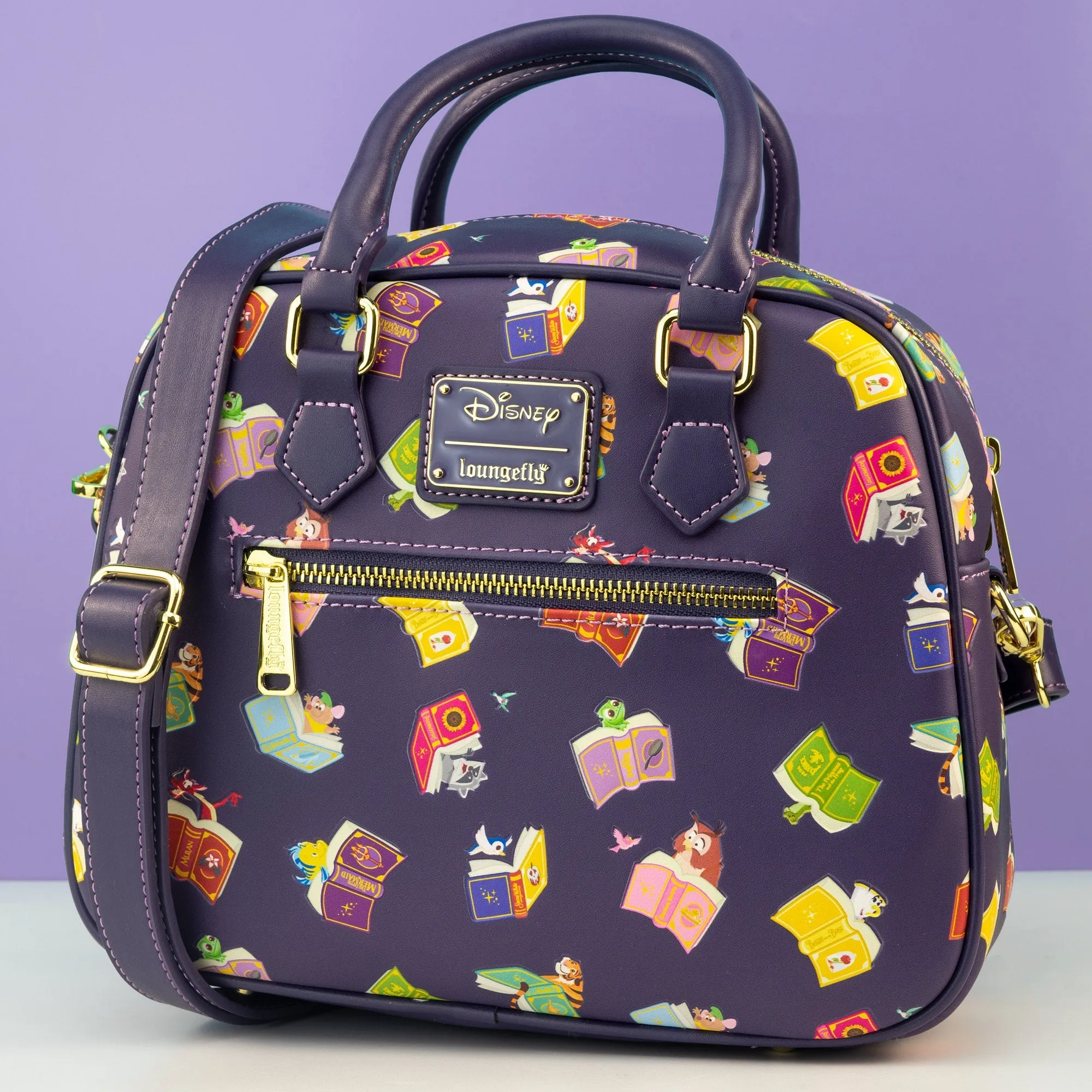 Loungefly x Disney Princess Books All Over Print Handbag