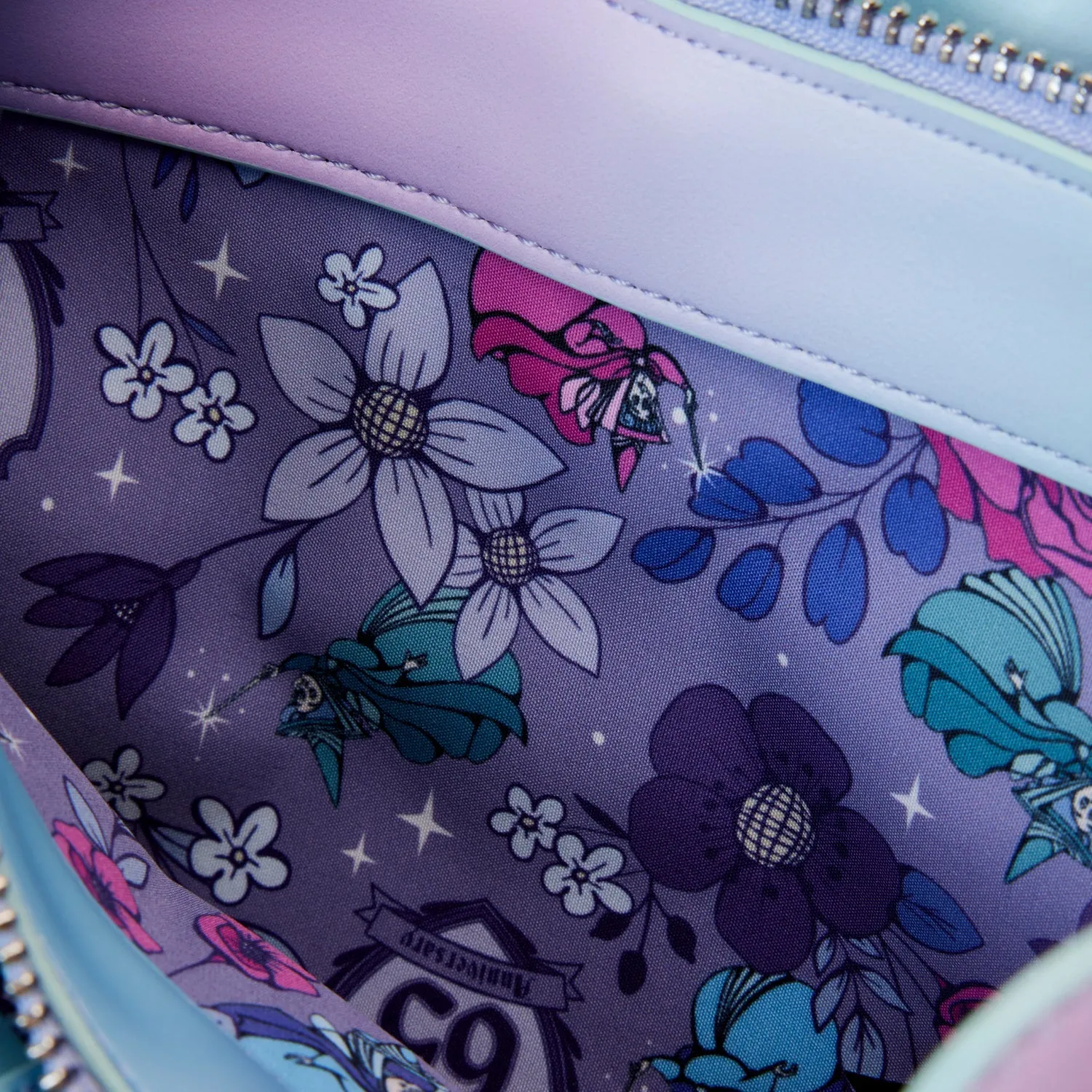 Loungefly x Disney Sleeping Beauty 65th Anniversary Floral Crown Crossbody Bag