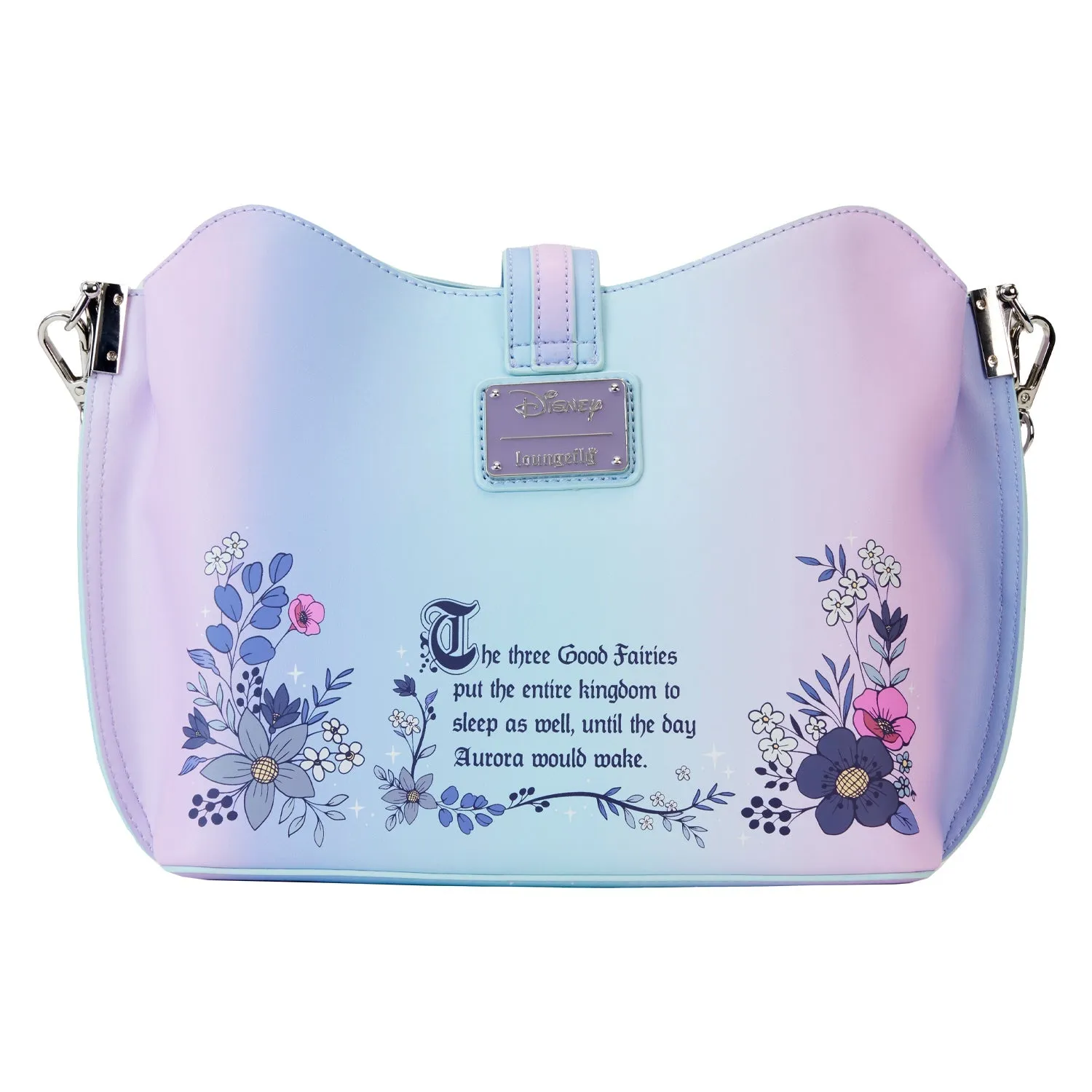 Loungefly x Disney Sleeping Beauty 65th Anniversary Floral Crown Crossbody Bag