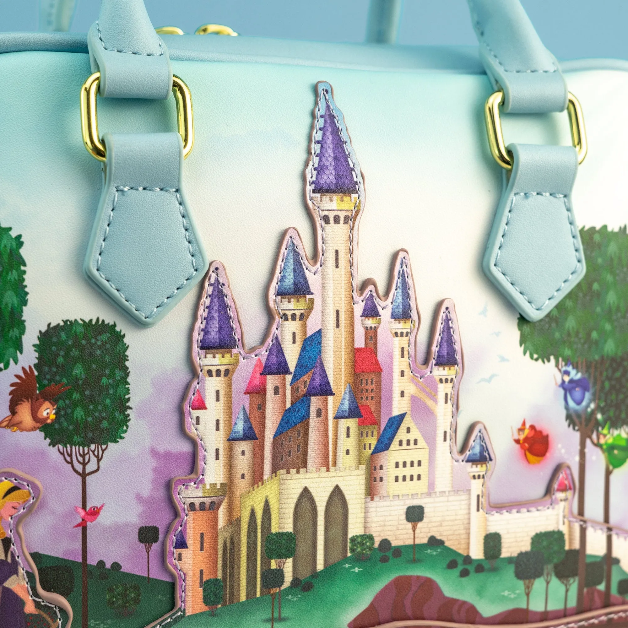 Loungefly x Disney Sleeping Beauty Aurora's Castle Crossbody Bag