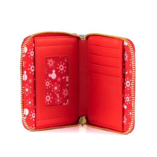Loungefly x Disney Snowman Mickey and Minnie Mouse Christmas Scene Purse