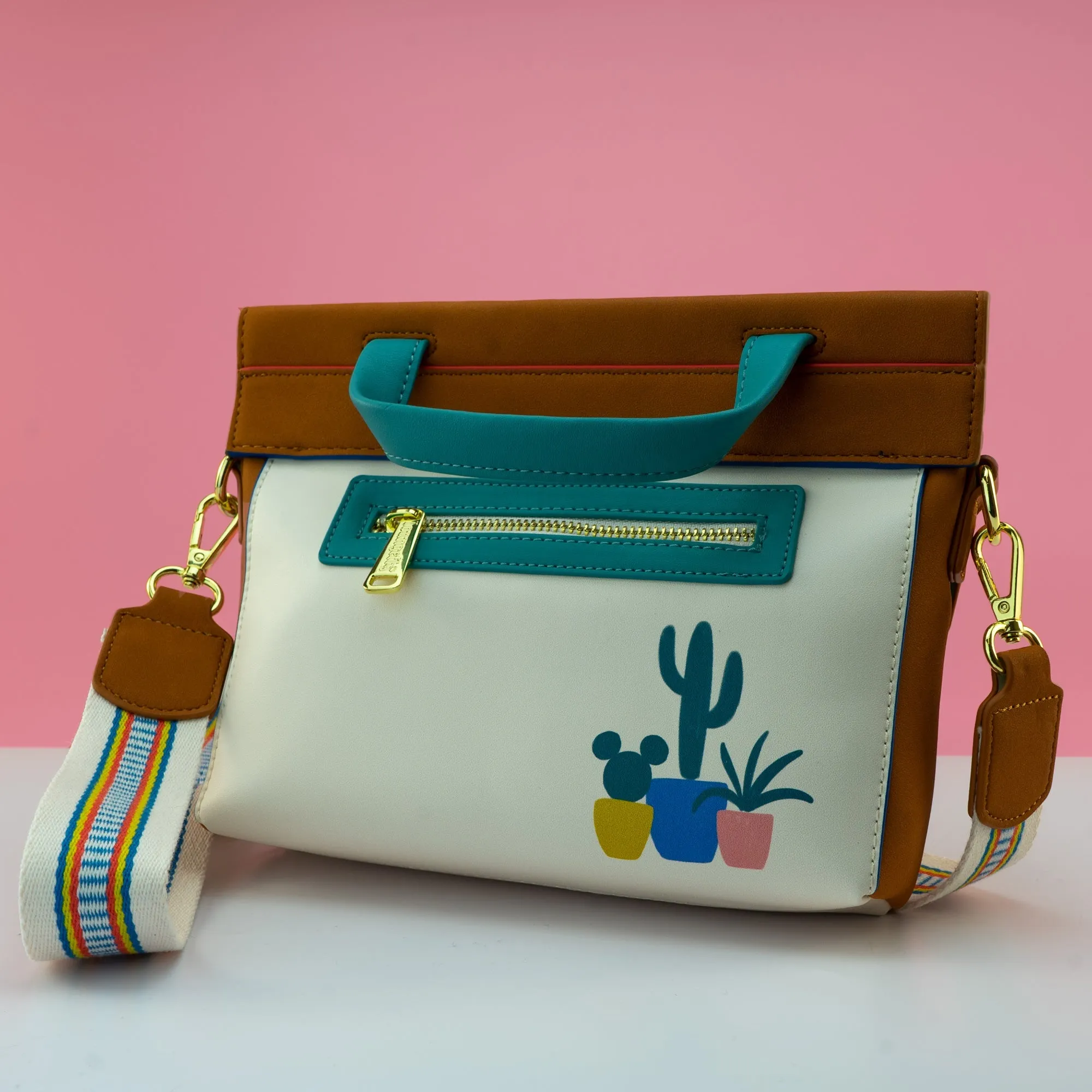 Loungefly x Disney South Western Mickey Cactus Crossbody Bag