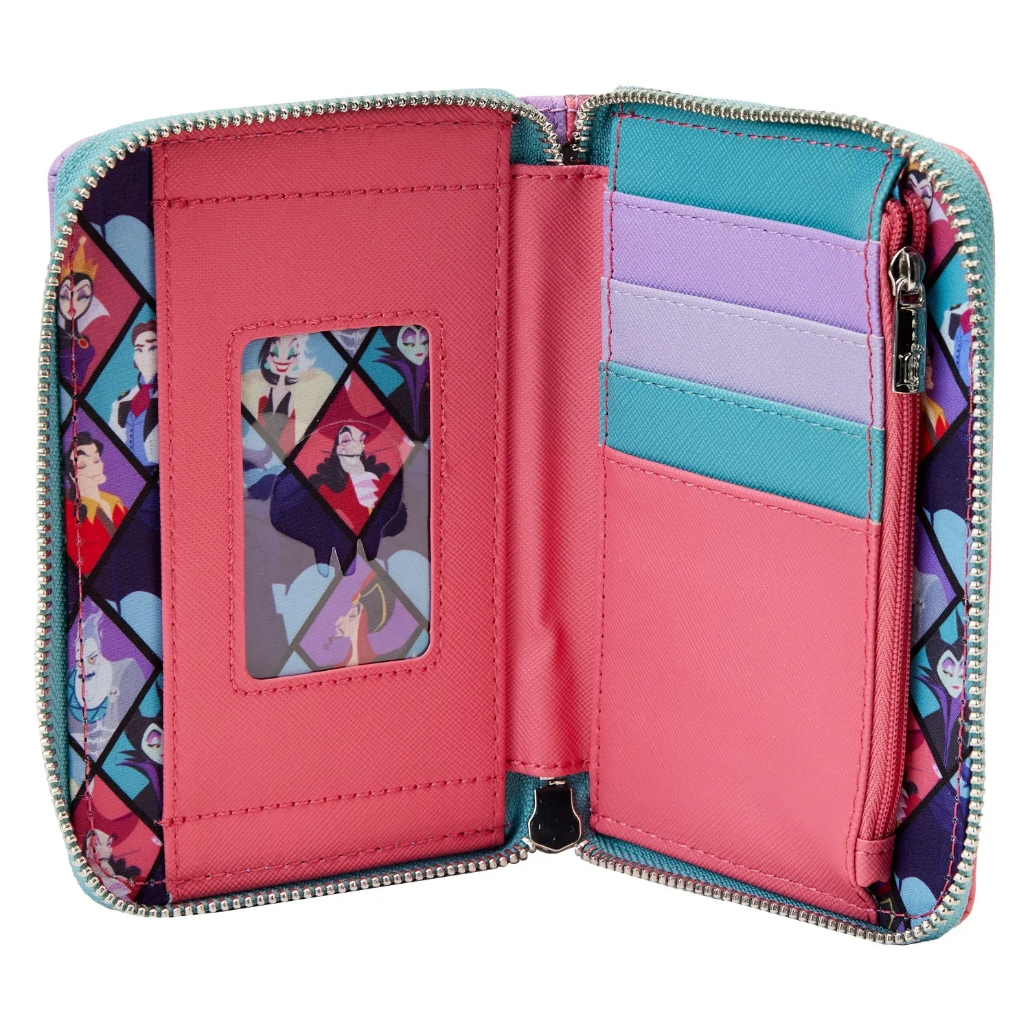 Loungefly x Disney Villains Colour Block Wallet