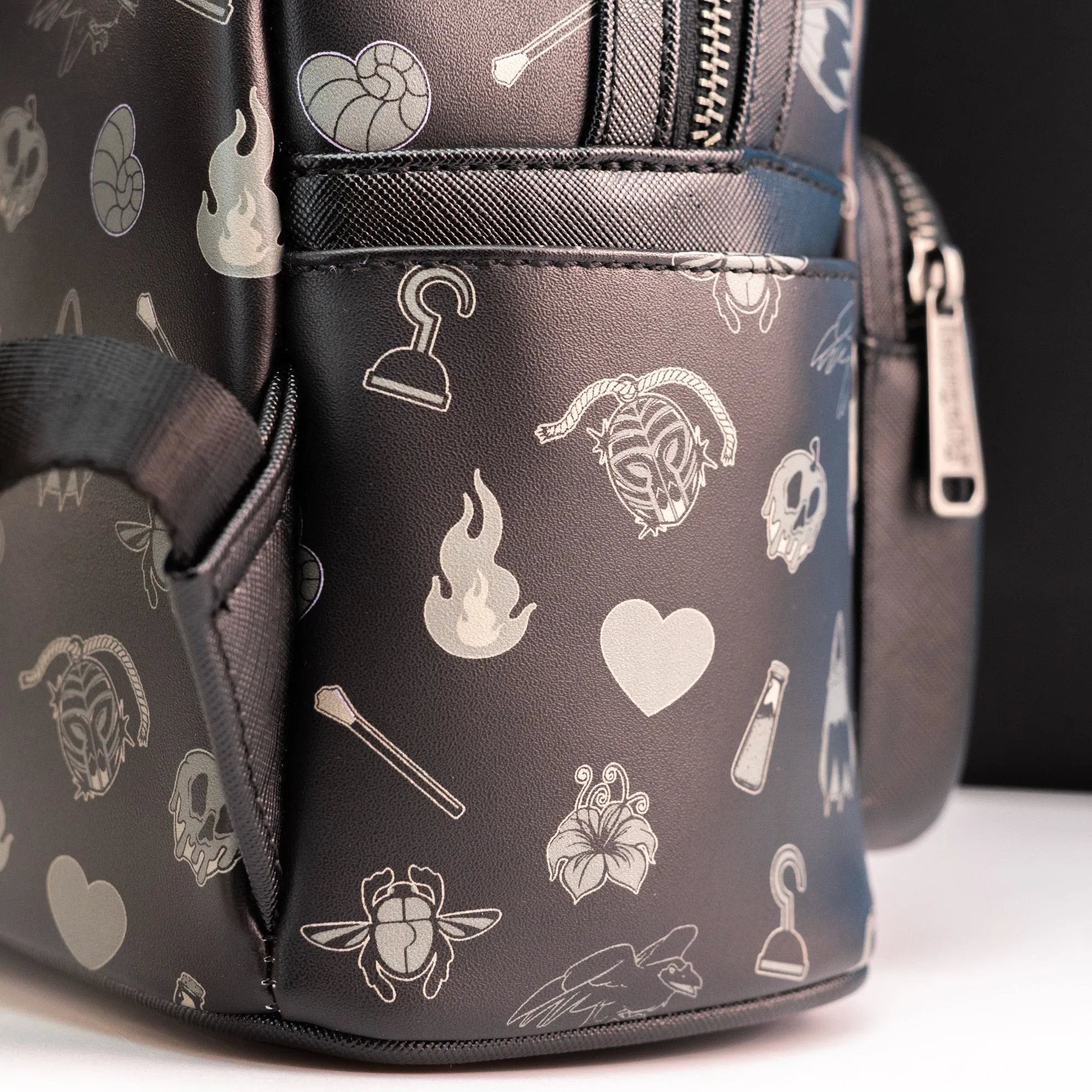 Loungefly x Disney Villains Pin Trader Mini Backpack
